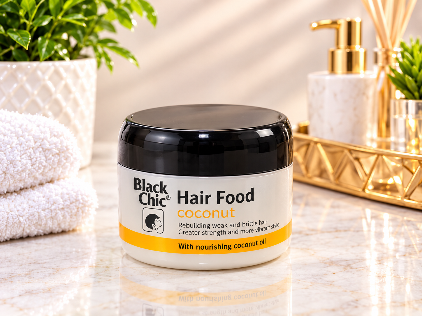 Black Chick Hair Food Coconut